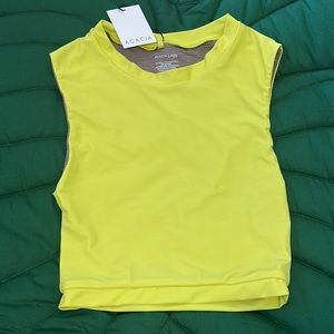 NWT Acacia X Sorry in advance collab , Costa top. Color: Velzy. (Lime) Size S.